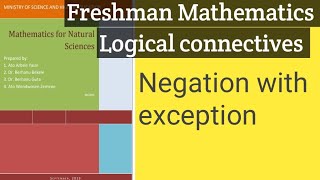 Freshman mathematics Logical connectives in amharicFresh mathematics proportional logic in Amharic [upl. by Suirtemed494]