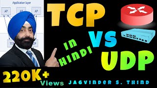 TCP Vs UDP  TCP vs UDP in Hindi  UDP and TCP [upl. by Nidia]