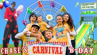 Chases 6th Birthday CARNIVAL Party FERRIS WHEEL ALL TO OURSELVES FUNnel V Vlog [upl. by Guenna]