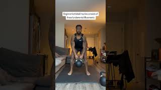 Kettlebell Basic Beginner Routine [upl. by Eduj]