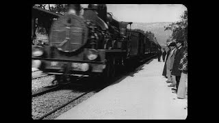 Actual 4K Scan The Arrival of a Train at La Ciotat Station  Lumière Brothers  1896 [upl. by Imeaj691]