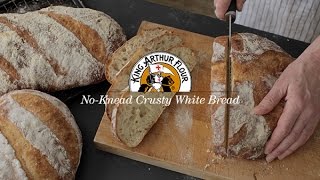 NoKnead Crusty White Bread Our 2016 Recipe of the Year [upl. by Patti84]