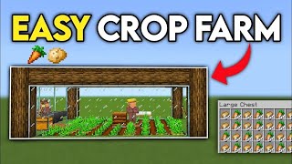 EASY AUTOMATIC CROP FARM 120  Minecraft Bedrock Edition Tutorial [upl. by Sim]