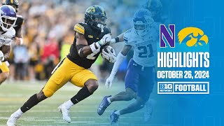 Northwestern at Iowa  Highlights  Big Ten Football  10262024 [upl. by Odradlig]