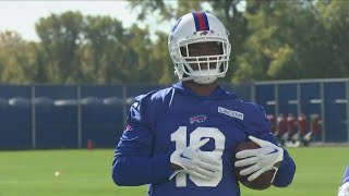 Amari Cooper practices for first time with Bills amid first day of school atmosphere [upl. by Burnaby]