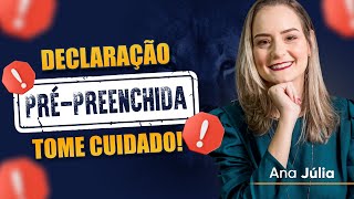 TUDO SOBRE A DECLARAÇÃO PRÉPREENCHIDA IMPOSTO DE RENDA 2024 [upl. by Clough49]