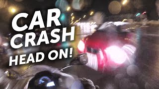 Car crash  head on collision with my motorbike [upl. by Thetos998]