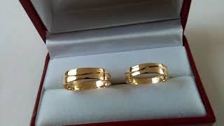 Argollas de matrimonio en oro 18k [upl. by Eirol]