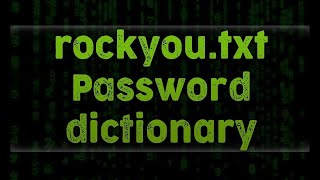 Rockyou Wordlist In Kali Linux [upl. by Morra]