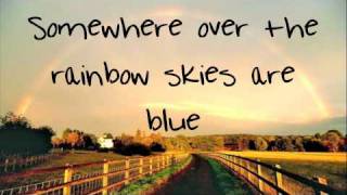 Somewhere Over The RainbowGlee Cast lyrics [upl. by Lindner]