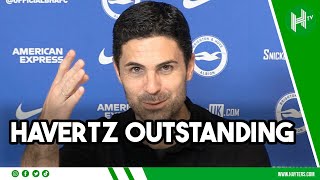 Havertz having INCREDIBLE IMPACT Arteta DELIGHTED as Arsenal return TOP  Brighton 03 Arsenal [upl. by Demb237]