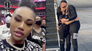 Jania Meshell Travels To New Orleans To Support quotBFquot Dejounte Murray During His Play In Game 🥰 [upl. by Cirdec18]