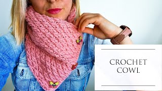 How To Crochet An Easy Cowl Scarf  A Winters Tale  Bagoday Crochet Tutorial 644 [upl. by Etselec]