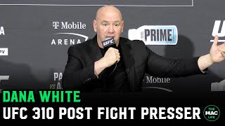 Dana White vs Reporters “Is this tonight stupid question night”  UFC 310 Post Presser [upl. by Letram626]