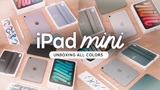 iPad Mini 7 Unboxing ALL Colors First Impressions amp Comparisons [upl. by Leonanie]