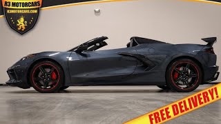 2021 CORVETTE 3LT Z51 SHADOW GRAY 2K MILES MINT FREE ENCLOSED DELIVERY FOR SALE R3MOTORCARSCOM [upl. by Dicky125]