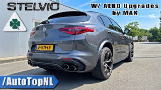 ALFA ROMEO Stelvio Quadrifoglio REVIEW on AUTOBAHN NO SPEED LIMIT by AutoTopNL [upl. by Owens212]