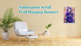 Sublimation Scroll Wall Hnaging Banners [upl. by Garrard]