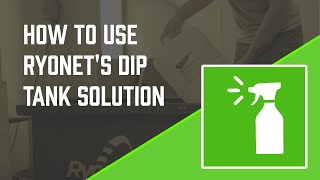 How To Use Ryonets Industrial Dip Tank Solution for Screen Printing [upl. by Assenahs]