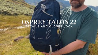 Osprey Talon 22 daypack Bag 360 and a loser look at the features and details [upl. by Stannfield740]