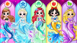 What Happens When Disney Princesses Become The Little Mermaid [upl. by Cr]