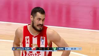 AdmiralBet ABA League 202122 Round 24 match Crvena zvezda mts  Krka 2832022 [upl. by Noyad]