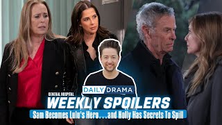 EXCLUSIVE Weekly GH Spoilers Video for October 1822 Sam Becomes Lulu’s Hero and Holly Has Secrets [upl. by Levan752]