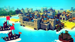 Fortifying Our Island From Incoming Viking Invasion In Kingdoms and Castles AI Update Gameplay [upl. by Yetak]