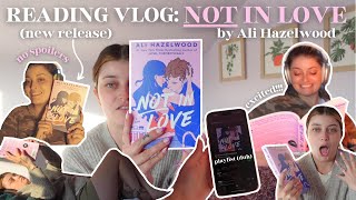 my honest review of NOT IN LOVE by Ali Hazelwood new release spoiler free reading vlog💘📖🔬 [upl. by Sherj]