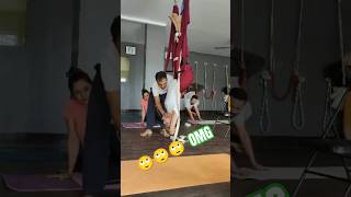 Aerial Yoga for Stress Relief  Relaxation and Calming Posesquot yoga motivation yogalife funny [upl. by Ecraep]