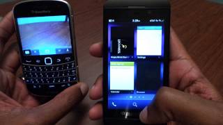 Blackberry Z10 VS Blackberry Bold 9900 [upl. by Mahmoud]