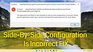 Windows 11  How To Fix The Application Has Failed to Start Because Its SidebySide Configuration [upl. by Yrogerg]