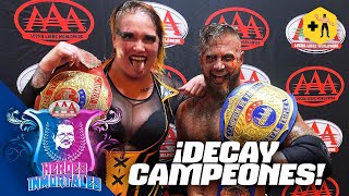 ¡Crazzy Steve y Havok son los nuevos campeones de parejas mixtas AAA [upl. by Mcclenaghan582]