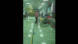 Cleaning and maintenance of the homogeneous vinyl flooring PVCflooring maintenance cleaning [upl. by Mrots]