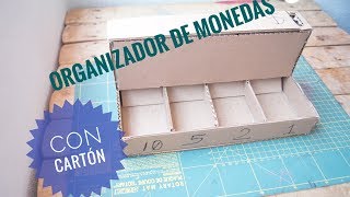 Organizador de Monedas de carton  Cardboard Bank Coin DIY [upl. by Kentiga]