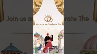 WhatsApp Invitation Card  Wedding Card  birthday card  2D amp 3D invitation weeding tranding [upl. by Rosalinda]