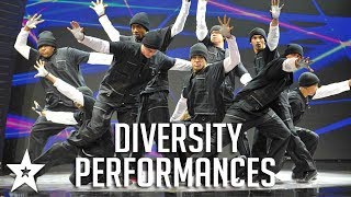 ALL FULL Diversity Performances on Britains Got Talent  Got Talent Global [upl. by Nnairac]