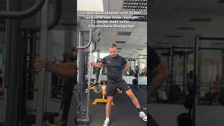 Adduktoren am Kabelzug Tutorial FDLC gym motivation coaching [upl. by Akiram]