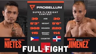 FULL FIGHT NIETES VS JIMENEZ  PANOORIN PAPANO GUMAMIT NG PINAGBABAWAL NA TEKNIK ANG PUERTO RICAN [upl. by Elyac]