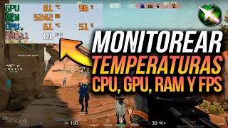 Cómo VER LOS FPS USO DE CPU GPU RAM y TEMPERATURAS en tu PC  MSI Afterburner [upl. by Inoue253]