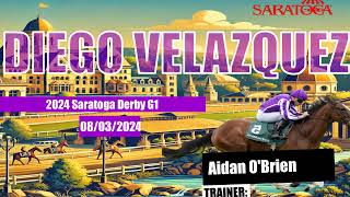 Postponed Favorite Diego Velazquez 2024 Saratoga Derby Video Past Performances saragtoga fanduel [upl. by Hankins]