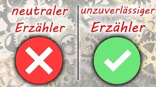 Neutraler Erzähler und unzuverlässiger Erzähler [upl. by Alyworth]