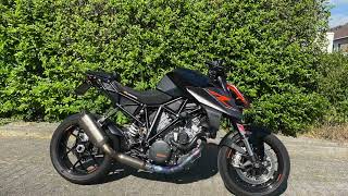 KTM 1290 Superduke R 2017 GEN2 FULL AKRAPOVIC Flyby sound  Wheelie [upl. by Ynnus]