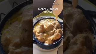 CHICKEN MALAI White Handi by Foodgrillpk shorts foodgrillpk recipe food whitekarahi ytshorts [upl. by Bussy]