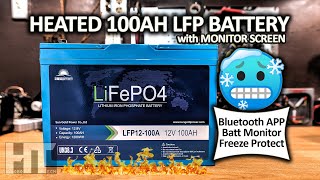 SunGoldPower HEATED 100Ah LiFePO4 Lithium Battery With APP  Monitor [upl. by Anayaran]