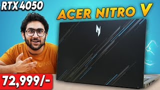 Acer Nitro V  Probably The Best RTX 4050 Gaming Laptop Under Rs80000 [upl. by Illek]