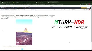 MTURKHDR Hit எப்படி OPEN பண்றது in Mturk Mturk in Tamil  How to Make Money in Mturk in Tamil [upl. by Burrows]