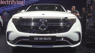 MercedesBenz EQC 400 4MATIC White 2019 Exterior and Interior [upl. by Novej585]