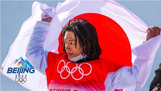 Ayumu Hirano hits THREE triple corks to win halfpipe gold  Winter Olympics 2022  NBC Sports [upl. by Imelida]