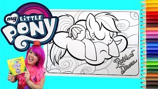 Coloring Rainbow Dash My Little Pony Coloring Book Page Crayola Colored Pencil  KiMMi THE CLOWN [upl. by Tirrell]